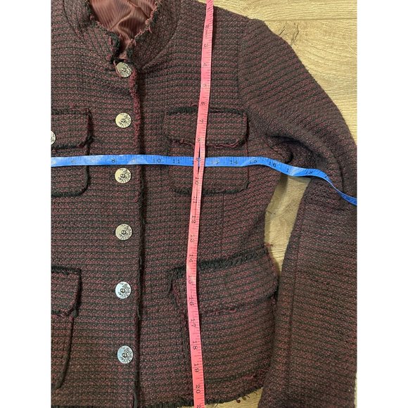 Willow and clay tweed military blazer jacket XS - Picture 8 of 11